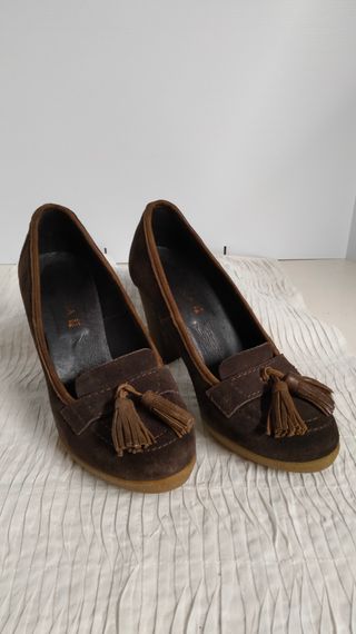 Peperosa Vera Pelle Made in Italy Scarpe Marroni