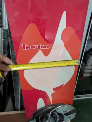 Tabla de Snowboard Burton Roja vintage