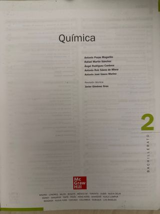 Química 2 Bachillerato