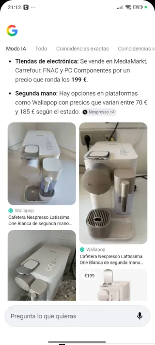 Macchina da caffè Nespresso Bianca