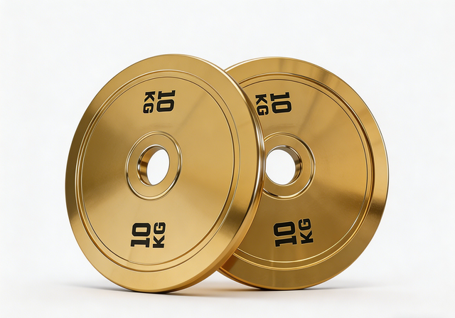 Discos Olímpicos Acero Galvanizadas Gold 2,5-25 kg