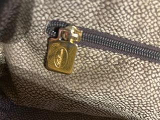Borsa Borbonese vintage pelle e tessuto