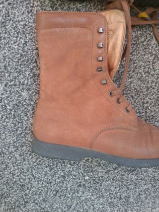 Stivali Tod's Nabuk Marrone Lacci 39 pelle ITALY