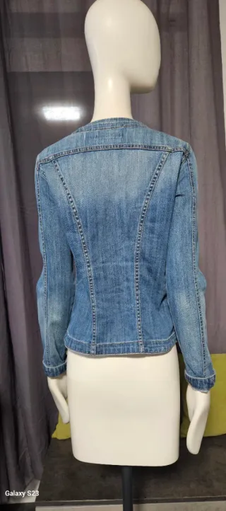 Giacca jeans donna 42 denim elasticizzato