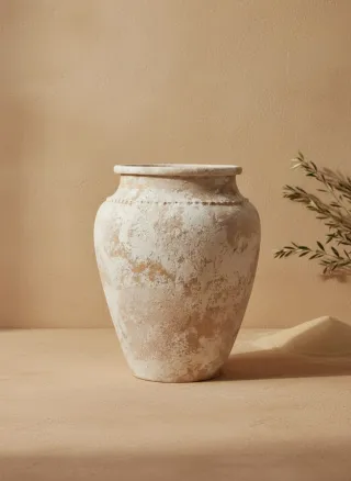 Vaso Terracota Artesanal Grande 65cm