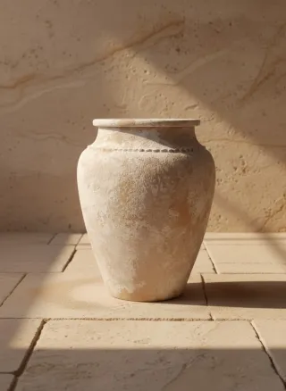 Vaso Terracota Artesanal Grande 65cm