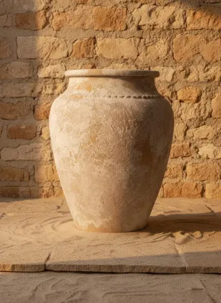 Vaso Terracota Artesanal Grande 65cm