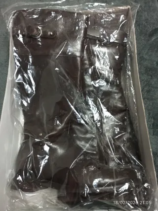 Botas de piel Kangaroo marrones