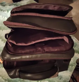 Mochila  marrón de piel