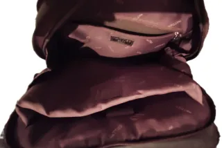 Mochila  marrón de piel