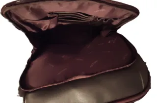 Mochila  marrón de piel