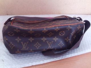 bolso louis reportr en lona monogram cuero natural