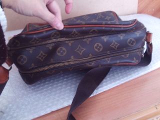 bolso louis reportr en lona monogram cuero natural