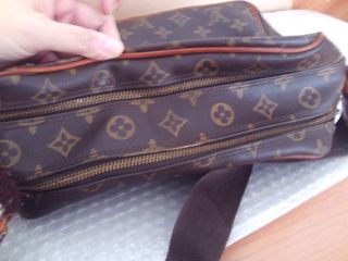 bolso louis reportr en lona monogram cuero natural