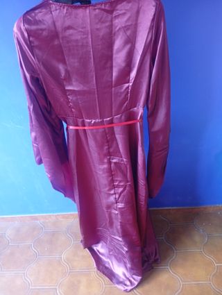 Vestido medieval púrpura talla única