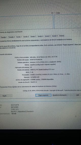 PC Gaming OMEN i5 9600K RTX 2060 32GB RAM