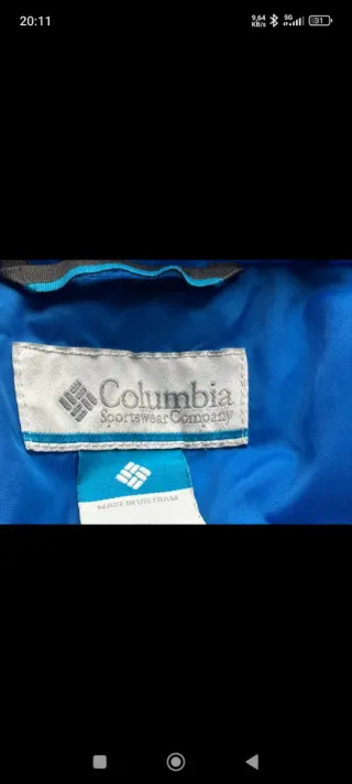 Casaco Columbia Azul/Preto