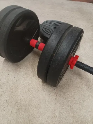 Mancuernas ajustables con discos 16kg.