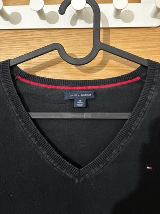 Jersey Tommy Hilfiger V-Neck Negro Talla XS