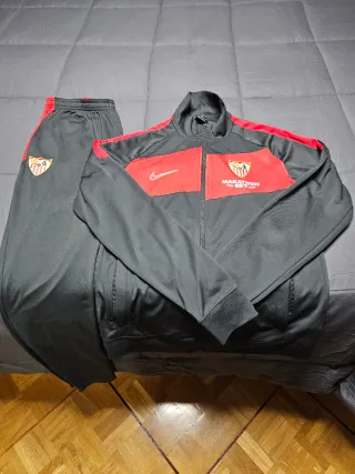Chándal Sevilla FC Nike Gris antracita y Rojo