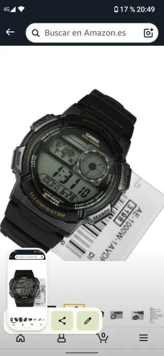 Reloj Casio Quartz AE1000W-1AVEF