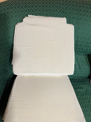 Cuscini per sedie in tessuto, da rivestire.