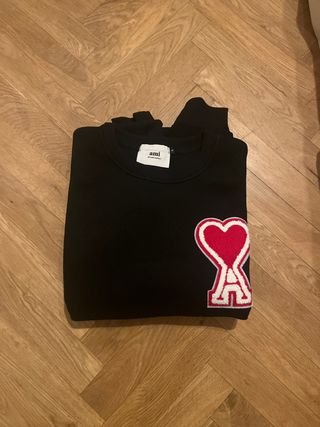 Sudadera AMI Paris Negra Corazón