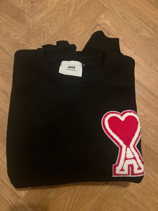 Sudadera AMI Paris Negra Corazón