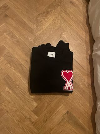 Sudadera AMI Paris Negra Corazón
