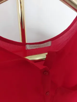 Blusa roja elegante Shana Talla M