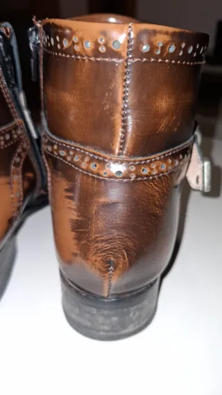 Botines mujer piel marrón Talla 38