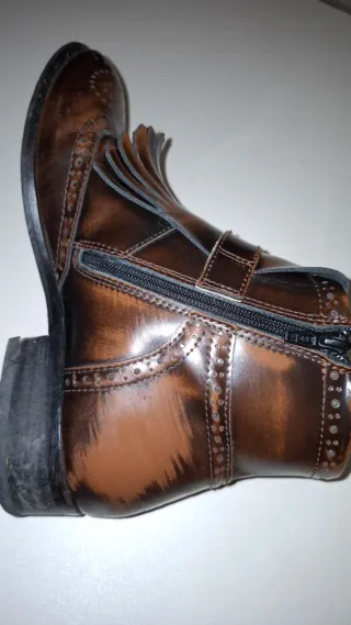 Botines mujer piel marrón Talla 38