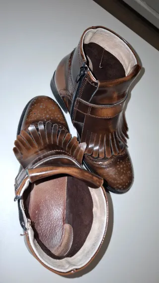 Botines mujer piel marrón Talla 38