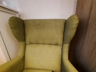 Sillón de tela verde Ikea