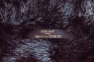 Abrigo pelo sintético vintage Marks&Spencer