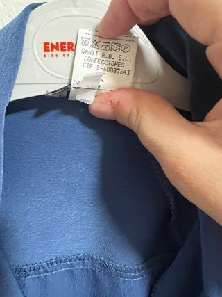 Blusón cartera polipiel azul