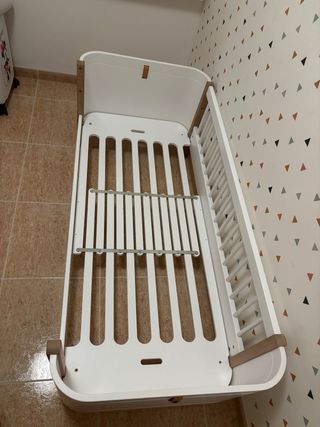 Cama Junior Wood Mini+ Blanca/Roble