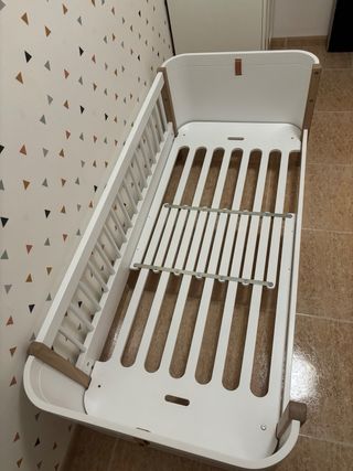 Cama Junior Wood Mini+ Blanca/Roble