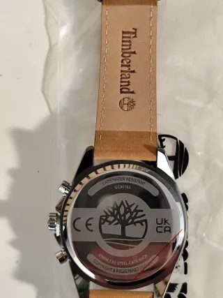 Relógio Timberland Cronógrafo Azul e couro