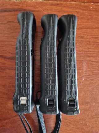 3 Mandos Wii Negros Motion Plus