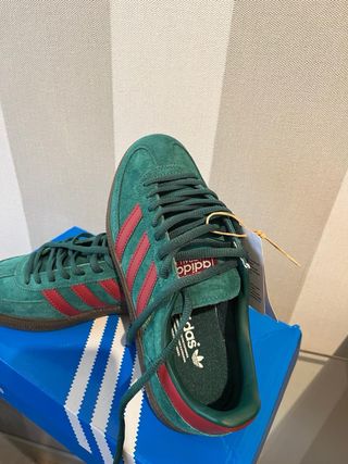 Adidas Handball Spezial Talla 37 1/3 Verde/Rojo