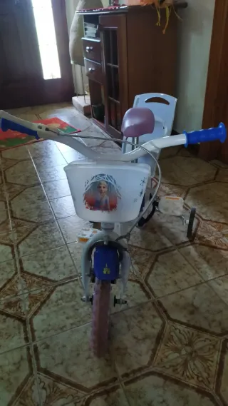 Bici bimba Frozen con cestino