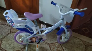 Bici bimba Frozen con cestino