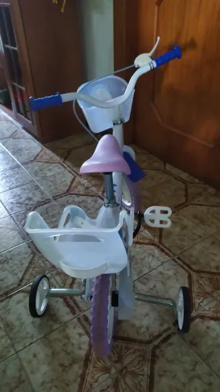 Bici bimba Frozen con cestino