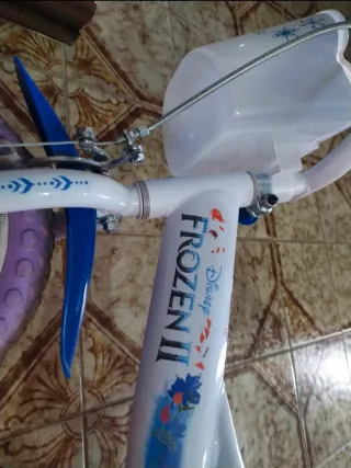 Bici bimba Frozen con cestino