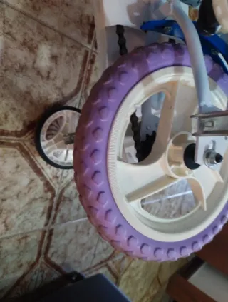 Bici bimba Frozen con cestino