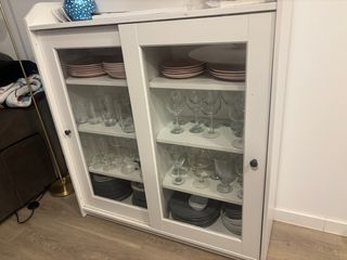 Vitrina expositora blanca