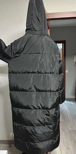 Plumífero Zara Negro Largo