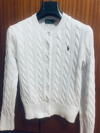 Cardigan Polo Ralph Lauren Blanco Mujer