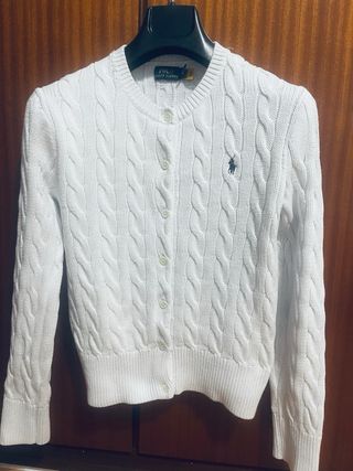 Cardigan Polo Ralph Lauren Blanco Mujer